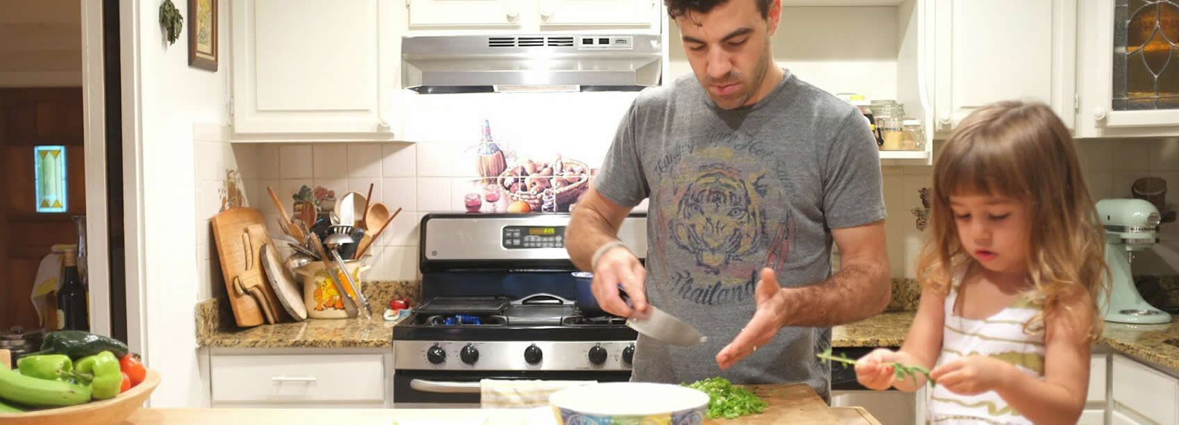 cooking in kitchen maryborough